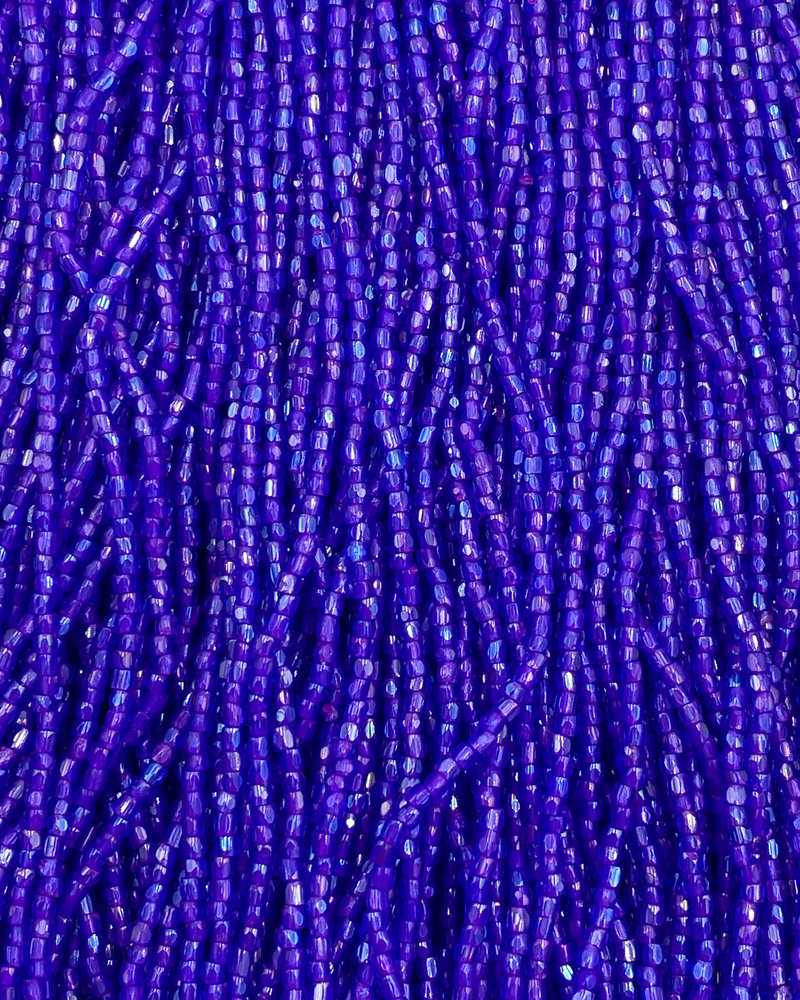 Size 9/0 Three Cut Seed Beads- #988 Sapphire Pink Lined Rainbow