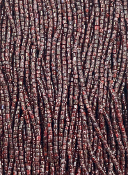 Size 9/0 Three Cut Seed Beads- #970 Red Travertine