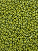 Size 11/0 Miyuki Round: Frost Opaque Glaze Rainbow Olive (mr94697)