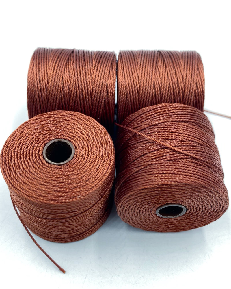 S-LON BEAD CORD MAHOGANY 77YD