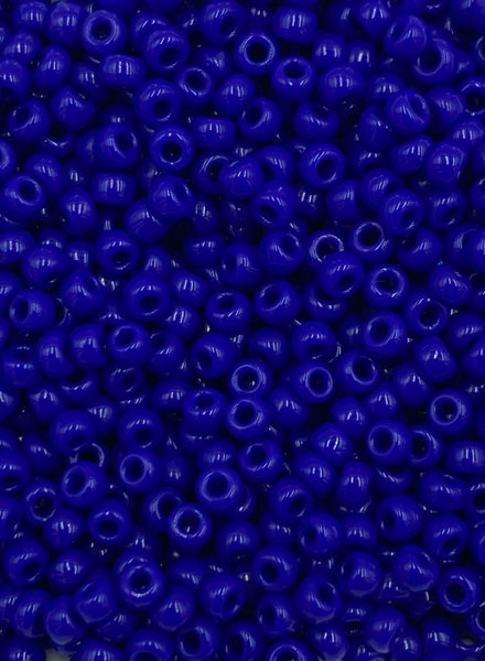 Size 8/0 Miyuki Round: Opaque Cobalt