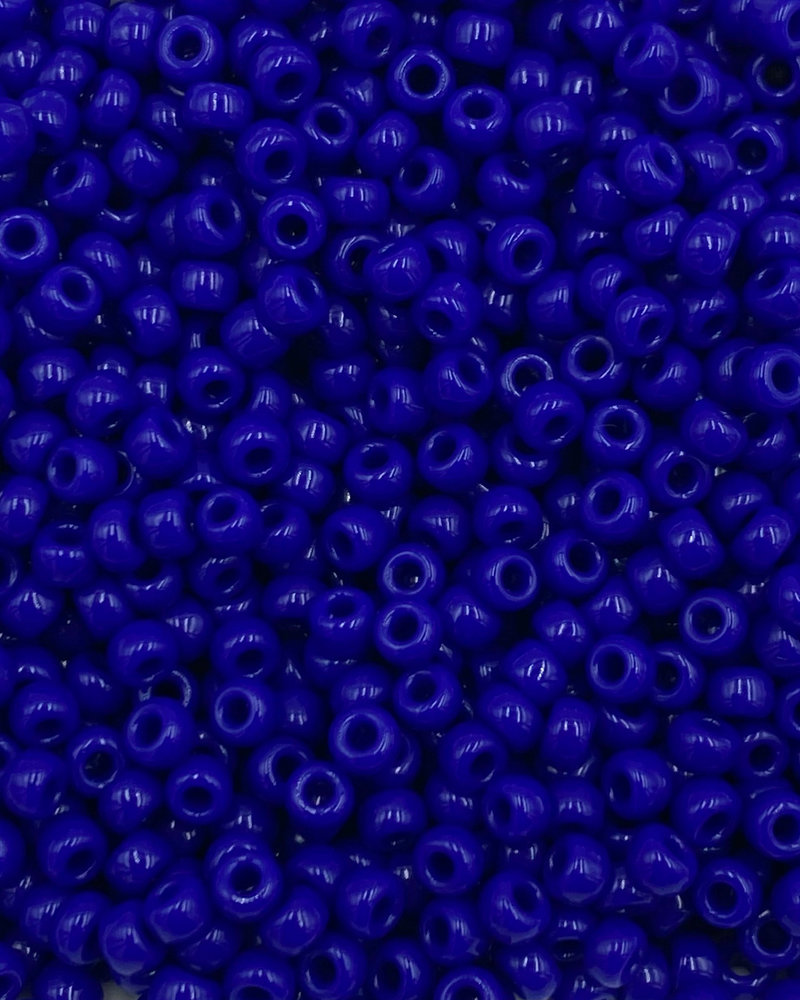 Size 8/0 Miyuki Round: Opaque Cobalt