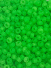 SIZE 6/0 #1504m Frosted Matte Crystal Green Neon Lined