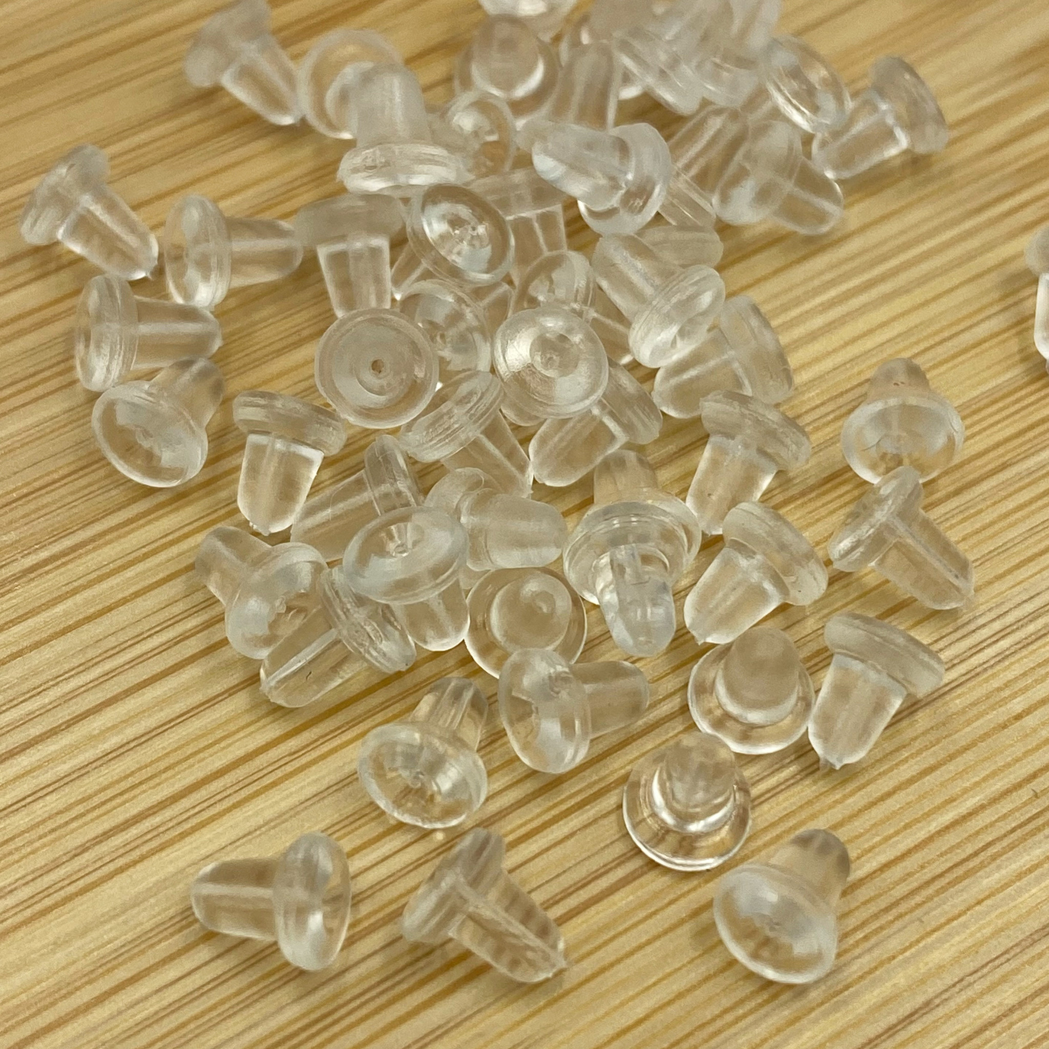 Bead Landing™ Plain Plastic Clear Earring Back