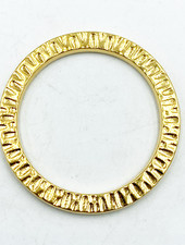SALE Radiant 1 1/4" Hammered Ring- Gold