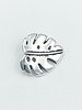 SALE Button, Monstera Leaf - Silver