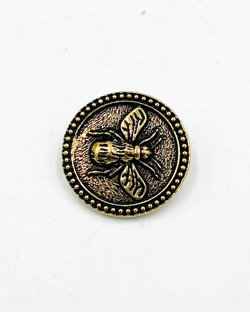 SALE Button, Bee - Gold