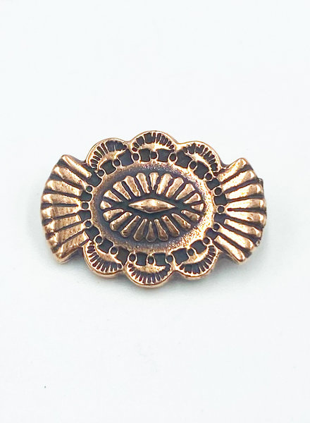 Button, Western- Copper