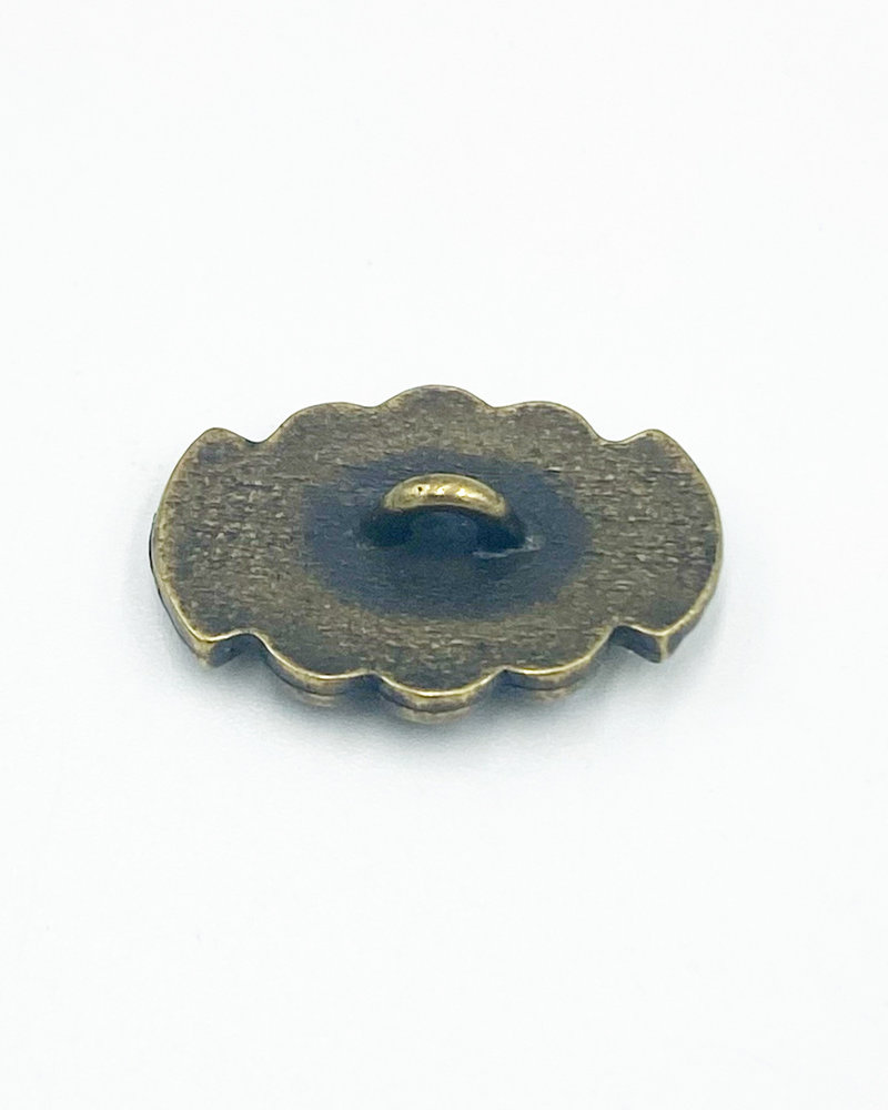 Button, Western- Antique Brass