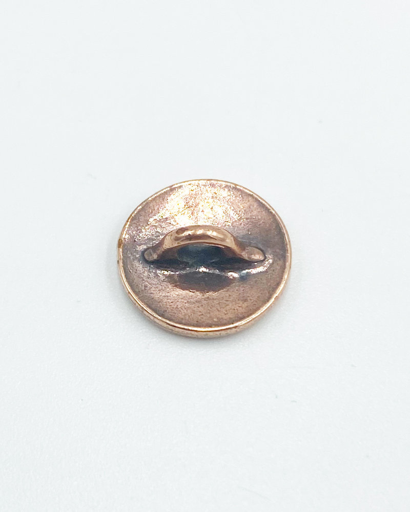 Button, Small Lotus- Copper