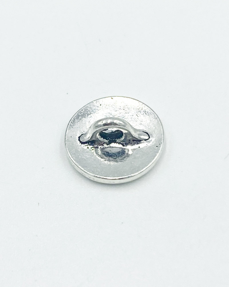 SALE Button, Small Lotus- Silver