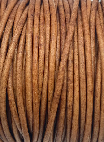 1.5mm Leather Antique Light Brown (Dyed): 25 yards
