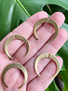 26x27mm Horseshoe Drop With 2 Holes- Brass- 6pc.