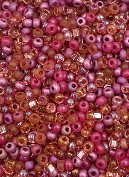 Size 11/0 2-Cut Hex Seed Beads- #847 Crystal Copper Lined - Capital City  Beads