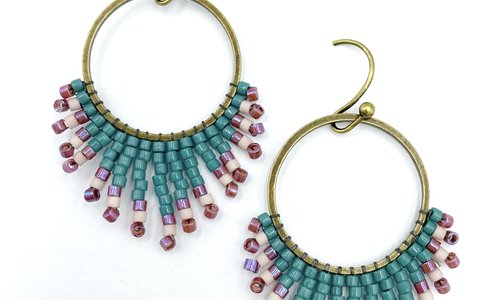 Delica Sunburst Hoops - Capital City Beads