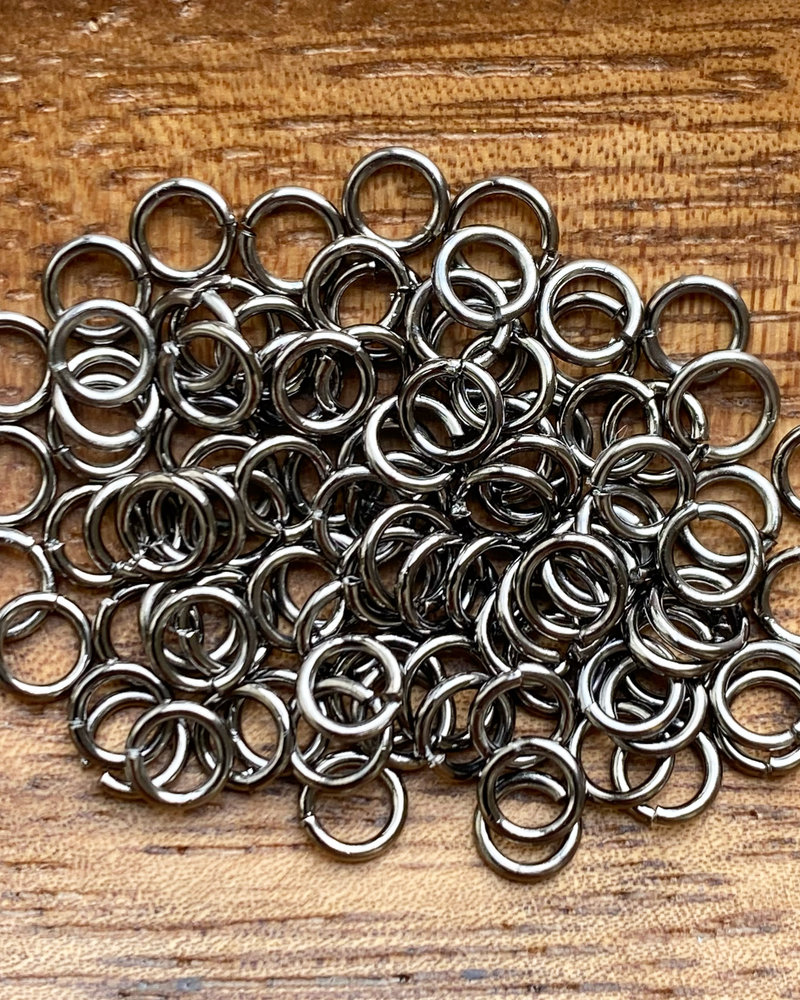 Gunmetal Jump Ring - 4mm/21ga - 100pc.