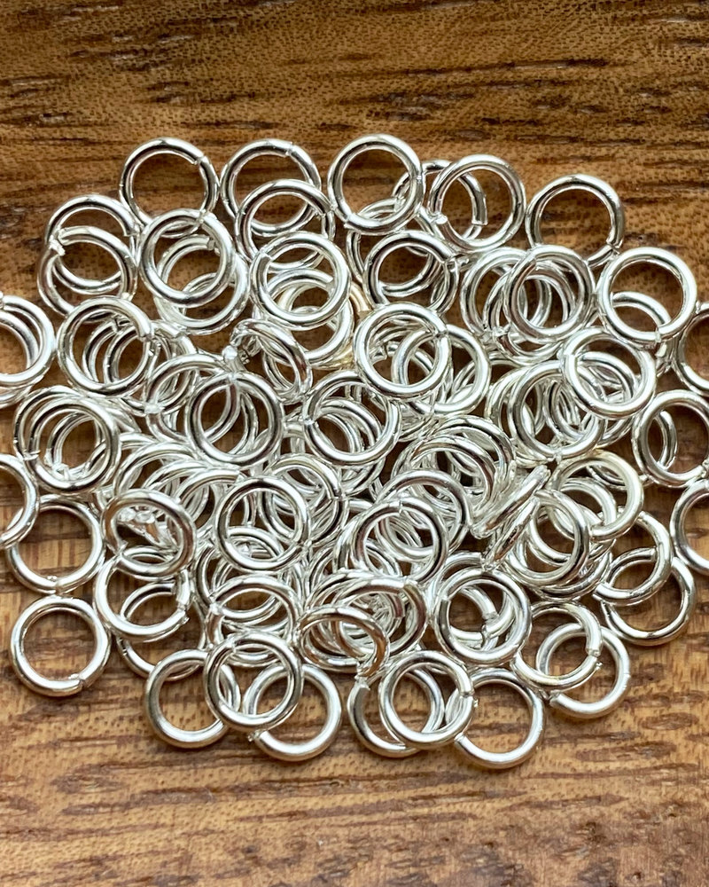 Silver Jump Ring - 4mm/21ga - 100pc.