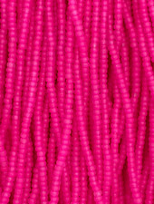 Size 11/0 Czech Glass SIZE 11/0 #1444m Pink Neon Matte