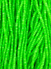Size 11/0 Czech Glass SIZE 11/0 #1447m Green Neon Matte