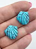 20mm Carved Magnesite Shell- 4PC
