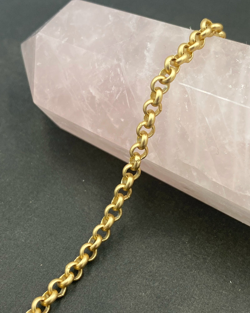 3.5mm Rolo Chain- Satin Gold (ch173)