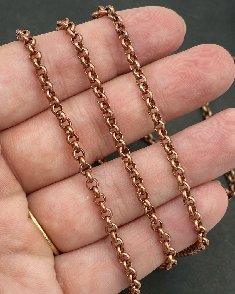 3.5mm Rolo Chain- Antique Copper (ch173)