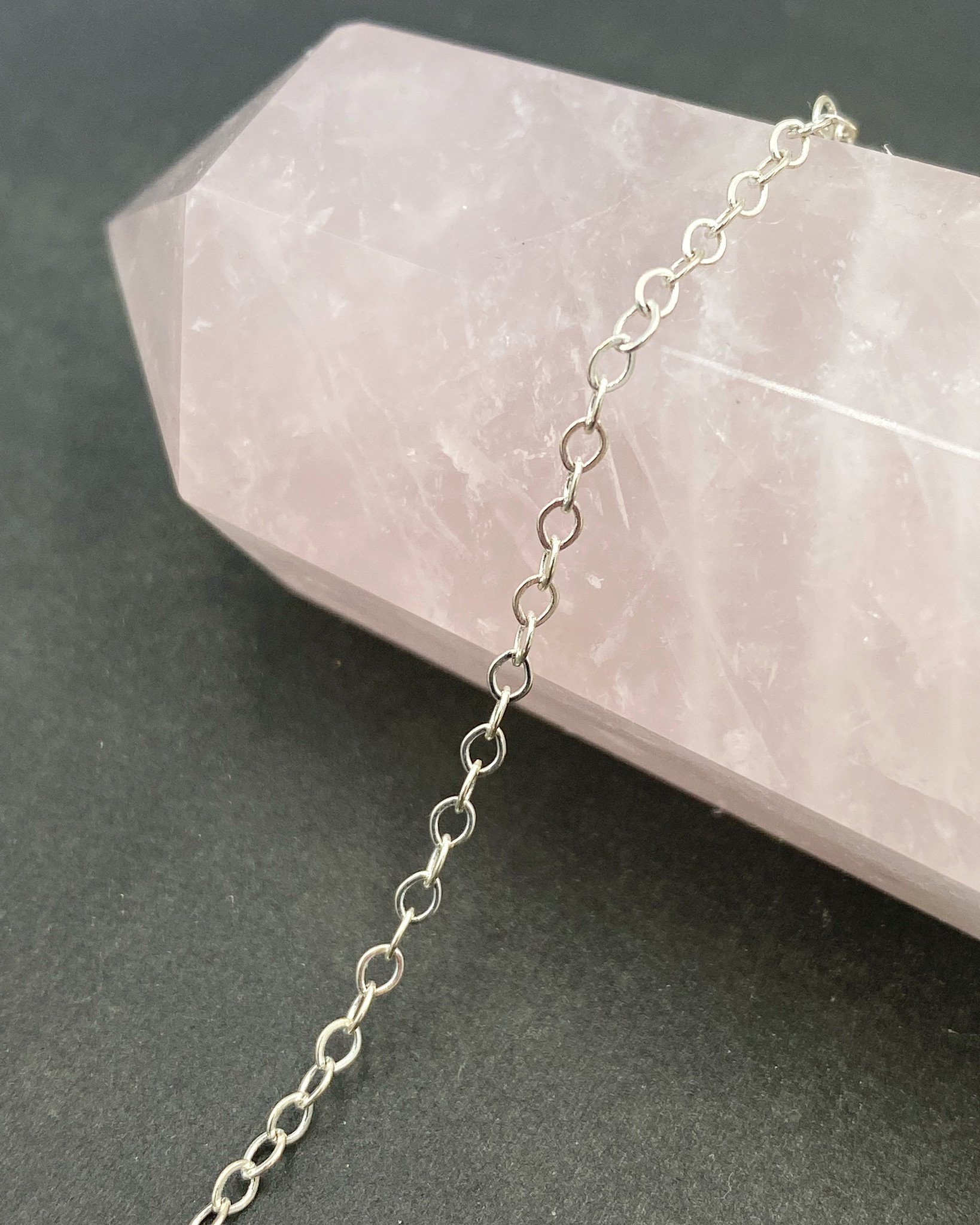 2mm x 1mm Thin Cable Chain- Silver 