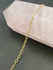 2mm x 1mm Thin Cable Chain- Satin Gold (ch180)