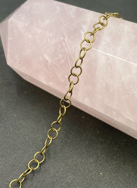 4.2mm x 4mm Thin Cable Chain- Antique Brass (ch181)