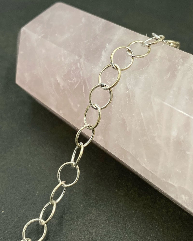 6mm x 5mm Oval Cable Chain- Silver (ch182)