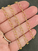6mm x 5mm Oval Cable Chain- Gold (ch182)