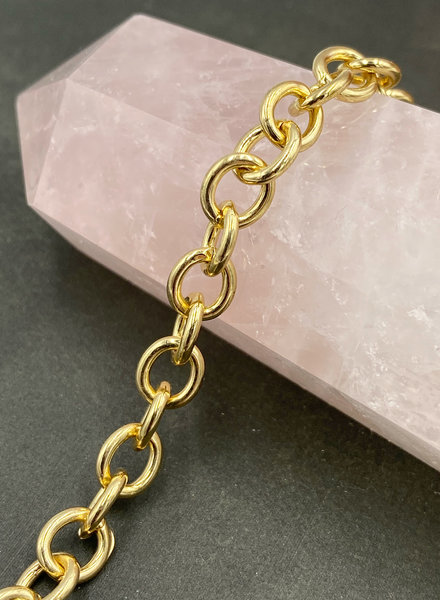 40mm 1.58 Raw Brass Mesh Chain -  Israel