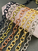 SALE 8mm x 6.5mm Heavy Cable Chain- Gold (ch183)