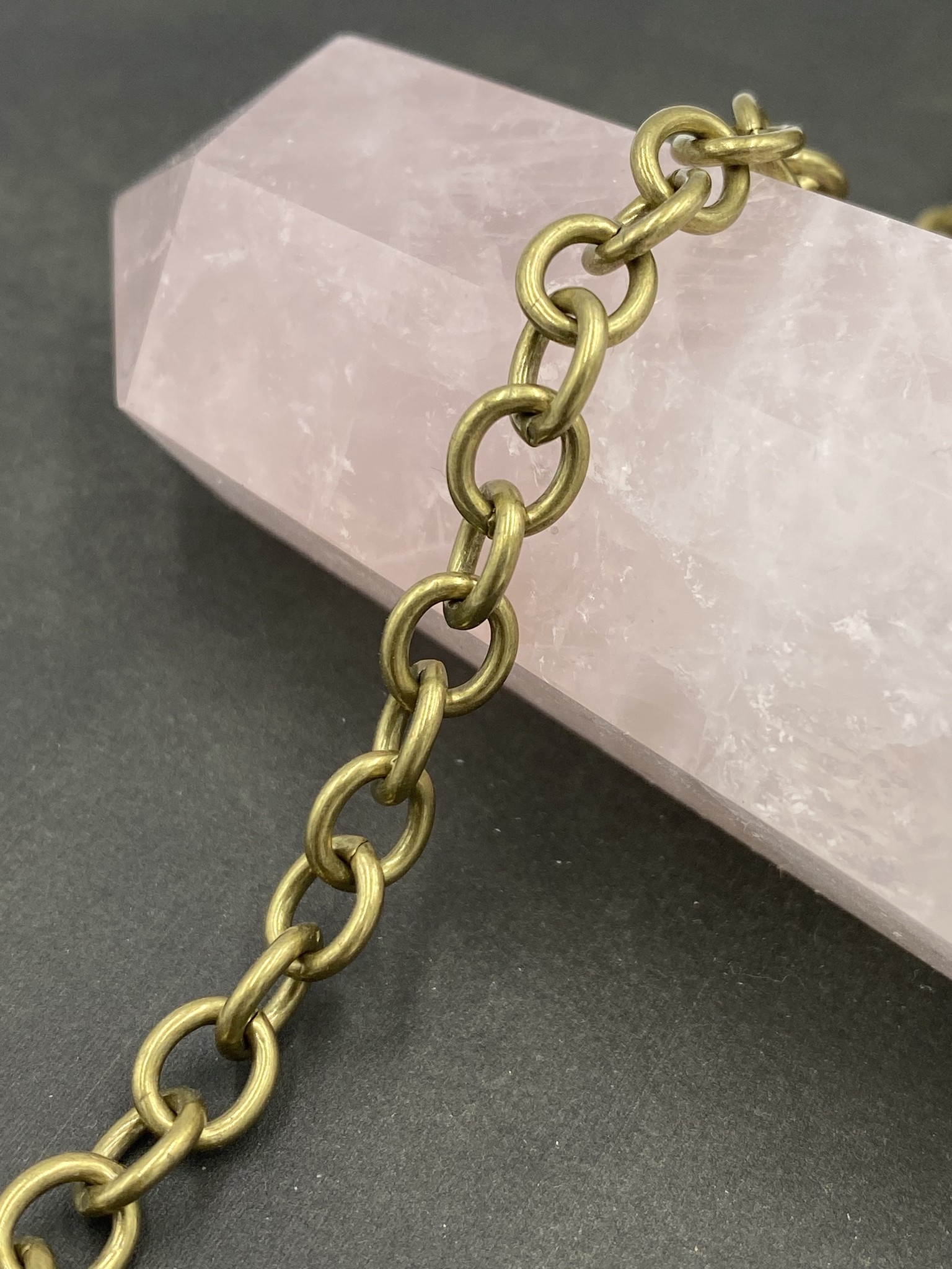 8mm x 6.5mm Heavy Cable Chain- Antique Brass (ch183)