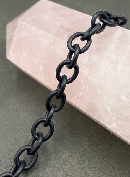 Amager, 8 mm Gunmetal Stainless Steel Lock Cable Chain Necklace, In  stock!