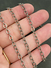 SALE 5mm x 4.5mm Flat Cable Chain- Antique Silver (ch184)
