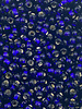 Size 6/0 Czech Glass SIZE 6/0 #1119 Dark Cobalt Silver Lined