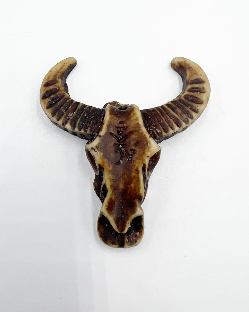 Large Bull Resin Pendant