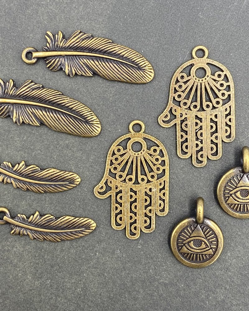 Charm Bundle- Antique Brass 301