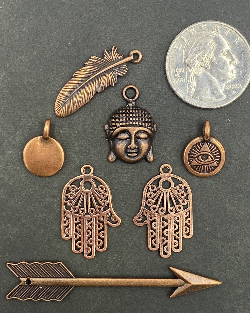 Charm Bundle- Antique Copper 402