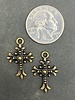 Charm Bundle- Decorative Cross Antique Brass