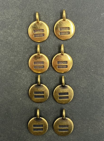 Charm Bundle- Equality Antique Brass & Gold