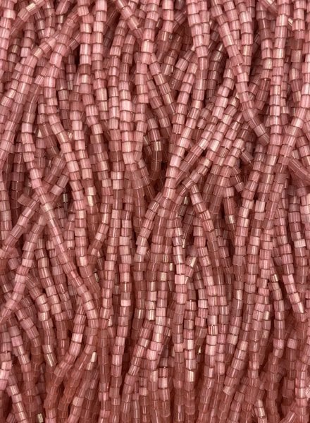 Size 11/0 2-Cut Hex Seed Beads- #732 Old Rose Satin