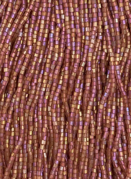 Size 11/0 2-Cut Hex Seed Beads- #1172 Rose Rainbow (Tint)