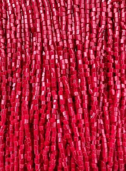 Size 11/0 2-Cut Hex Seed Beads- #108 Dark Red