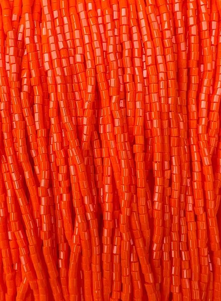 Size 11/0 2-Cut Hex Seed Beads- #111 Dark Orange