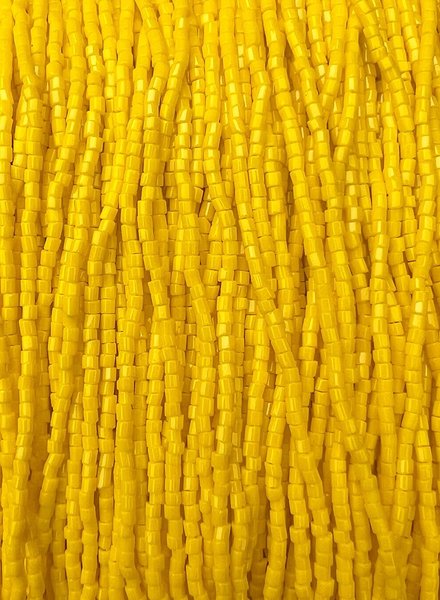 Size 11/0 2-Cut Hex Seed Beads- #132 Dark Yellow