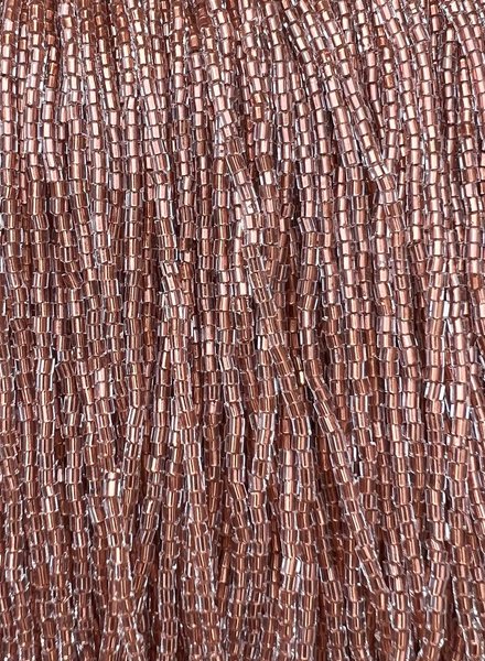 Size 11/0 2-Cut Hex Seed Beads- #847 Crystal Copper Lined