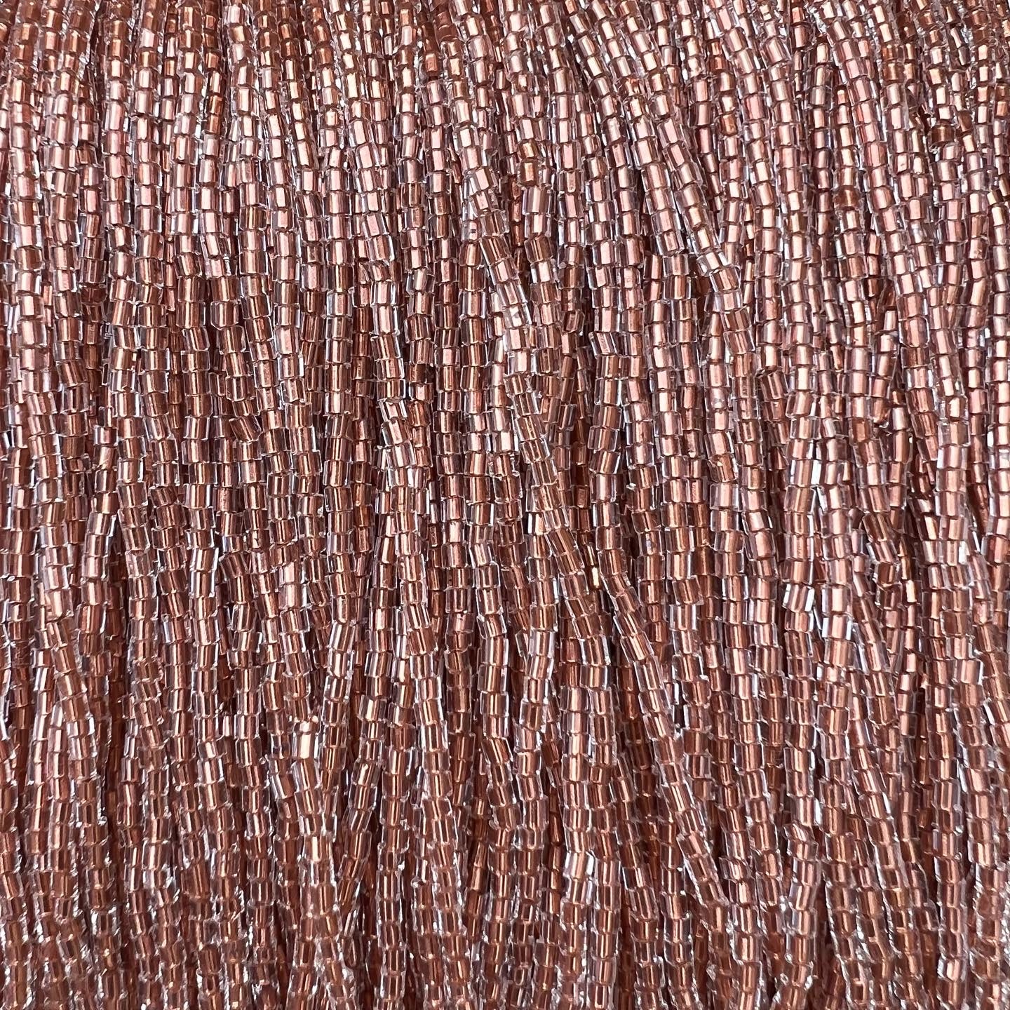 Size 11/0 2-Cut Hex Seed Beads- #847 Crystal Copper Lined - Capital City  Beads