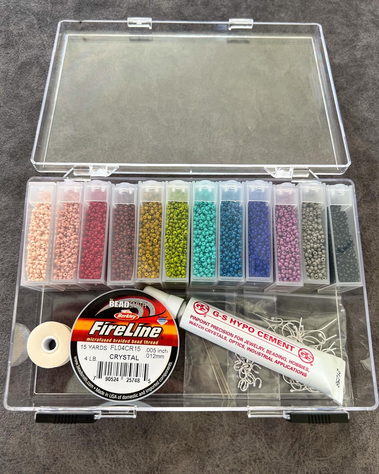Bead Weaving Kit- Saturated Rainbow - Capital City Beads